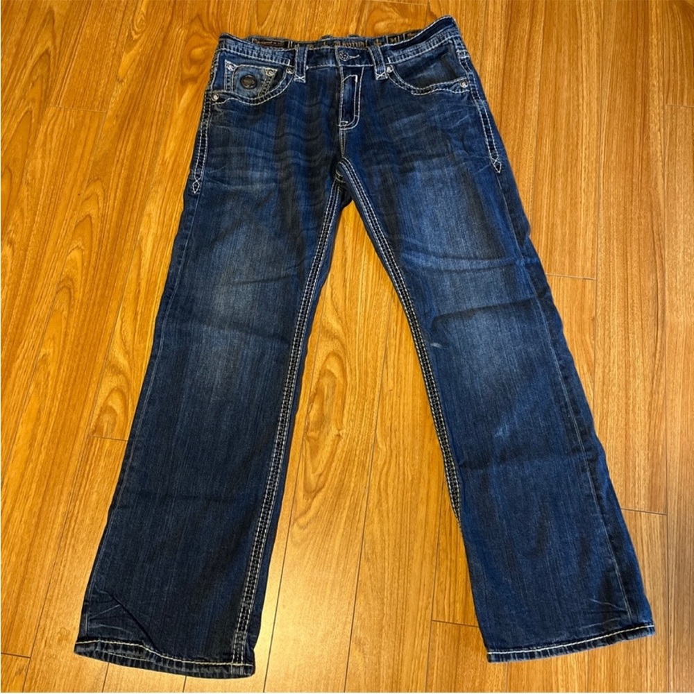 ROCK REViVAL Like NEW Highend Designer Rock revival jeans mens 34x32 Morley boot